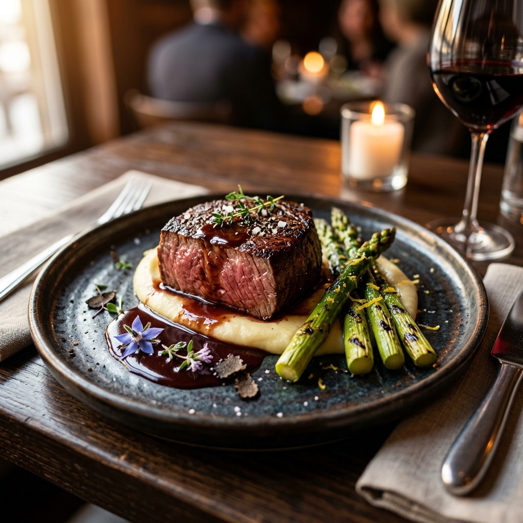 Wagyu Tenderloin Steak close-up